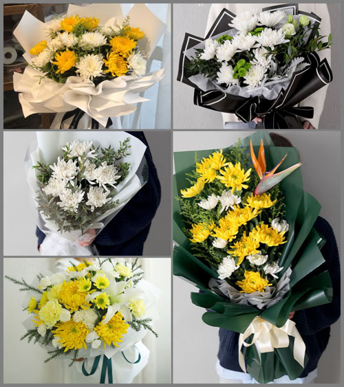 贵州黔南州平塘县卡蒲毛南族乡场河村白事花束代送